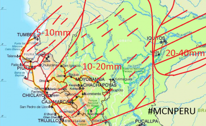 Miércoles 30MAYO2018 - Probabilidad de lluvias en el norte